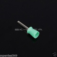 100 pieces Dental Rubber Prophy Tooth Polish Polishing Cups Latch Type Green NJ