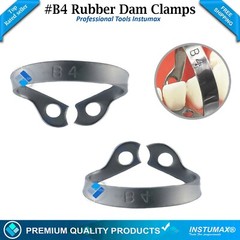 4 PCS Dental Rubber Dam Clamps B4 Brinker Anterior Endodontic Surgical