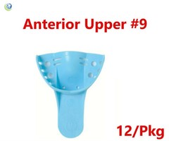 Dental Impression Trays Perforated Plastic Disposable Ped/S/M/L Upper/Lower 12PC