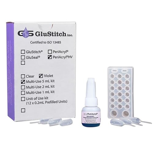 Glustitch P-ACRYL5V PeriAcryl Periodontal Tissue Adhesive Violet Regular 5mL