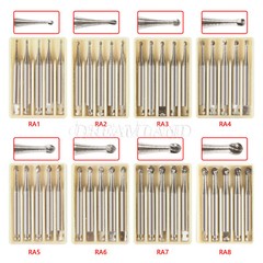 1-10* 8 Types Dental Round Carbide Bur for Slow Speed Latch Type RA 1# – 8# Burs