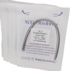 100Packs Dental Ortho Arch Wires Super Elastic Niti Round 012~020 Upper&Lower
