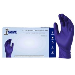 Medium Nitrile Gloves Indigo Blue 3 Mil Latex Free Disposable Work Gloves