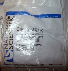 1 Bag of 100 pcs NATIONAL SCIENTIFIC C4010-35BLK 10-405 Cap with T/S Septa
