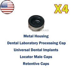 US Dental Universal Overdenture Implant Retention Caps Metal Housing Caps 2.4lbs