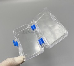 Denture False Inlay Teeth Membrane Case Fragile Hinged Display Jewelry Boxes