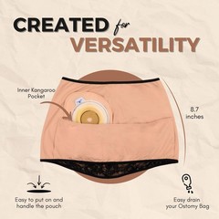 SIIL Ostomy Wrap for Women Ostomy Belt Black, Ostomy Bag Covers for Illeostom…