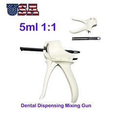 5ml 1:1 Dental Activa-Spenser Type Dispenser Gun For Automix Syringes Cement Gun
