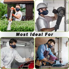 2x Anti Pollution Half Face Cover Respirator Mask With Filters Sports Facepiece