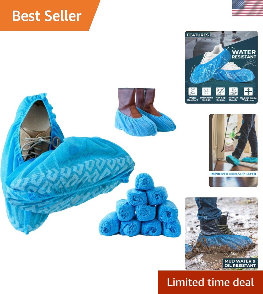 Durable Non-Toxic Boot & Shoe Covers – Large Size, Water-Resistant Protectors