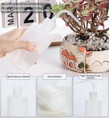 Tattoo Wash Bottle Squeeze 3Pcs 250ml Squirt Bottle Succulent 3*250ml White