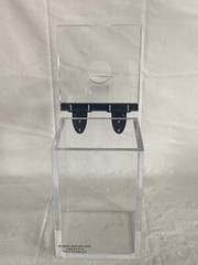 ATLANTIC Acrylic Beta Waste Storage Container Flip-Top Lid 6”x6”x9-1/2”ID