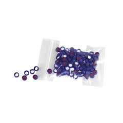 2mL Autosampler Vials, 9mm Screw Cap Red PTFE/Silicone, Clear Glass Bottle