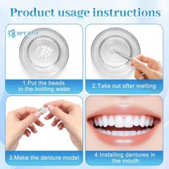 10.9oz Tooth Repair Beads Teeth Replacement Kit for Temporary Restoration of…