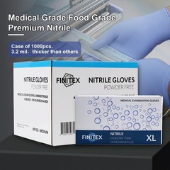 Nitrile Exam Gloves – Powder-free, 1000 PCS Medical & Home Cleaning Gloves