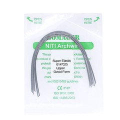 20×Dental Orthodontic Super Elastic Ni-Ti Arch Rectangular Wire Oval 14×25 Upper