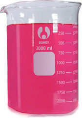 Scientific 3000Ml Glass Beaker 3.3 Borosilicate Glass Double Scale Graduated…