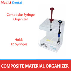Premium Dental Composite & Etch Syringes Organizer -Holds Upto 12 or 30 Syringes