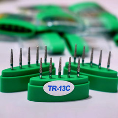 100件装牙科钻石磨砂FG TR-13C