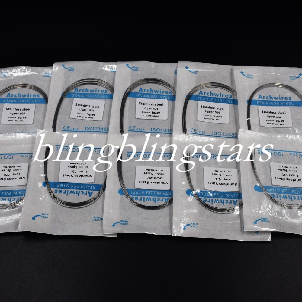 Dental Orthodontic Arch Wire Round Stainless Steel 12/14/16/18/20 Upper/Lower
