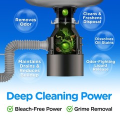 Compac Home Plink Garbage Disposal Cleaner 10 Count (Pack of 6), Multicolor