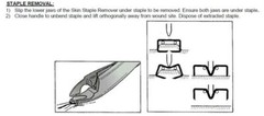 Skin Staple Remover with Scissor Handle