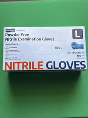 Supmedic Medical Nitrile Exam Gloves Latex-Free Powder-Free Size Large New Box
