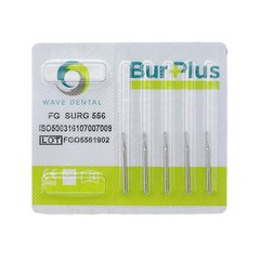 WAVE Dental Carbide Surgical Burs 557 558 FG Straight Fissure Crosscut Bur 25mm