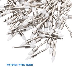 Disposable Dental Prophy Polishing Brush Latch Tapered Type White 100Pcs/Box