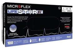 *200-Gloves* Ansell MicroFlex LIFESTAR EC PF Dual Layer Extended Cuff LSE-104-L