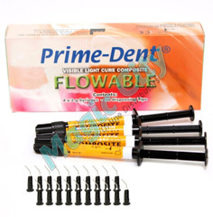 Prime-Dent Flowable Light Cure Dental Composite 4 Syringe Kit – B1 Shade
