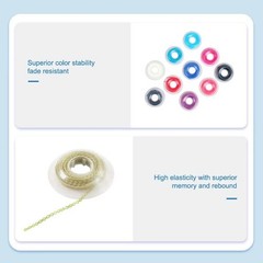 Dental Orthodontic Elastic Power Chain Rubber Braces Bands Continuous/Short/Long