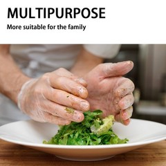 Disposable Vinyl Gloves Latex-Free Powder-Free Food Safe Clear Plastic
