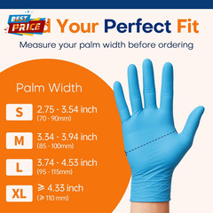 Medical Soft Max™ Nitrile Exam Gloves, 100 Count Latex-Free Powder-Free Non-Ster
