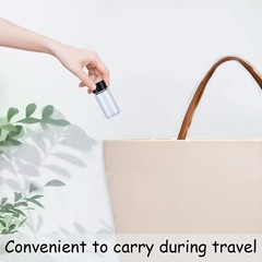 5mL(1/6 oz) Mini Clear Glass Vials with Plastic Screw Caps for Travel Crafts