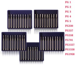 10-100 PCS Dental Lab Clinic Burs Shank Carbide Round Friction Grip FG Bur
