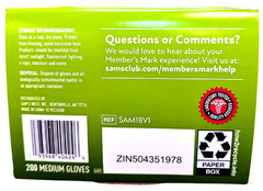 Member’s Mark Nitrile Exam Gloves Medium 200 Count