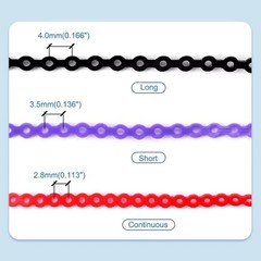 Dental Orthodontic Elastic Power Chain Rubber Braces Bands Continuous/Short/Long