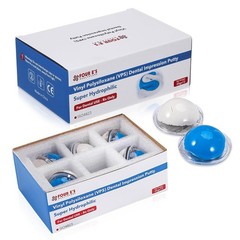 Dental Putty Fast Set PVS VPS Dental Impression Material 400g Base&400g Catalyst