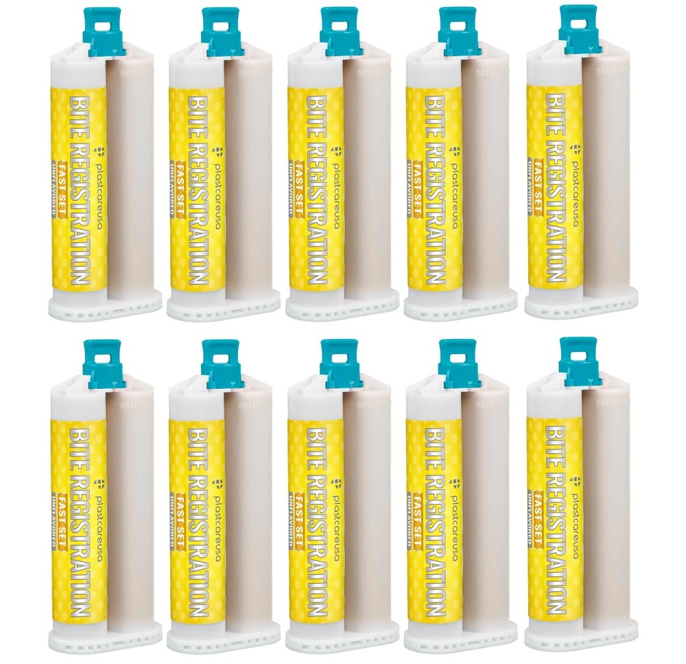 20 FAST Set Bite Registration Impression Material, Unflavored, 50ml Cartridges