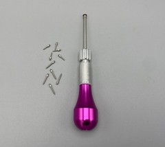 Dental Orthodontic Titanium Micro Implant Mini Screws Self-Drilling Fuchsia set