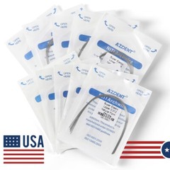 AZDENT Dental Orthodontic Super Elastic NITI Arch Wire Round Ovoid/Nature Form