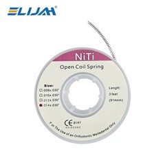 Dental Orthodontic Niti Open Coil Spring Spool Dia.008/010/012/014 3 Feet/914mm