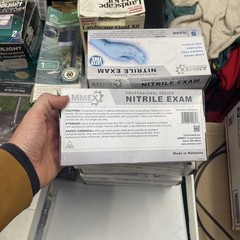 Ammex Nitrile Exam Gloves Sz Small Blue 100 Per Box 3 Mil