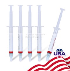 Dental Porcelain Etch Gel 9.5%Hydrofluoric Acid Etchant 2.5 ml/syringe 3 Tips