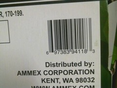 Ammex 94118, Industrial Blue Nitrile Gloves, XL, Box of 100, FREE SHIPPING