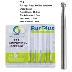 WAVE Dental Round Surgical Burs Carbide Bur High Speed Long FG / FG SURG 2 4 6 8