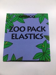 ORMCO Zoo Pack Elastics bands Dental 3.5OZ 1/8 Chipmunk Clear Yellow 5000/Box