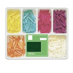 400Pcs Dental Disposable Wooden Wedges Interdental Restoration Fixing Wedge
