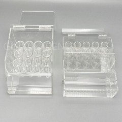1 Box Dental Orthodontic Elastics Power Chains Ligature Ties Holder Acrylic Case